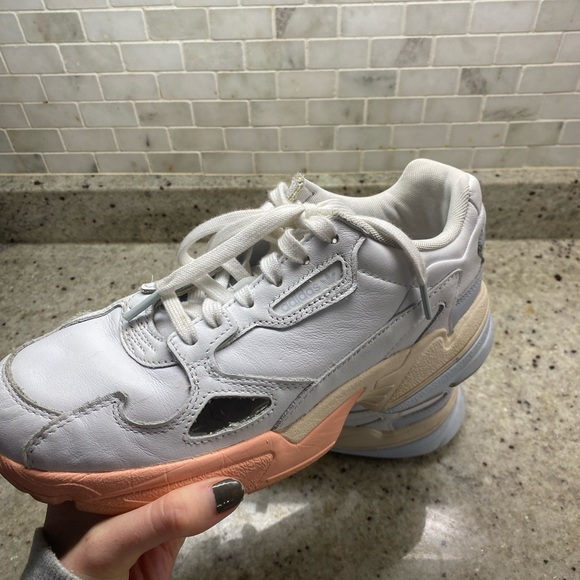 Adidas falcon white women’s running shoes - Picture 4 of 10